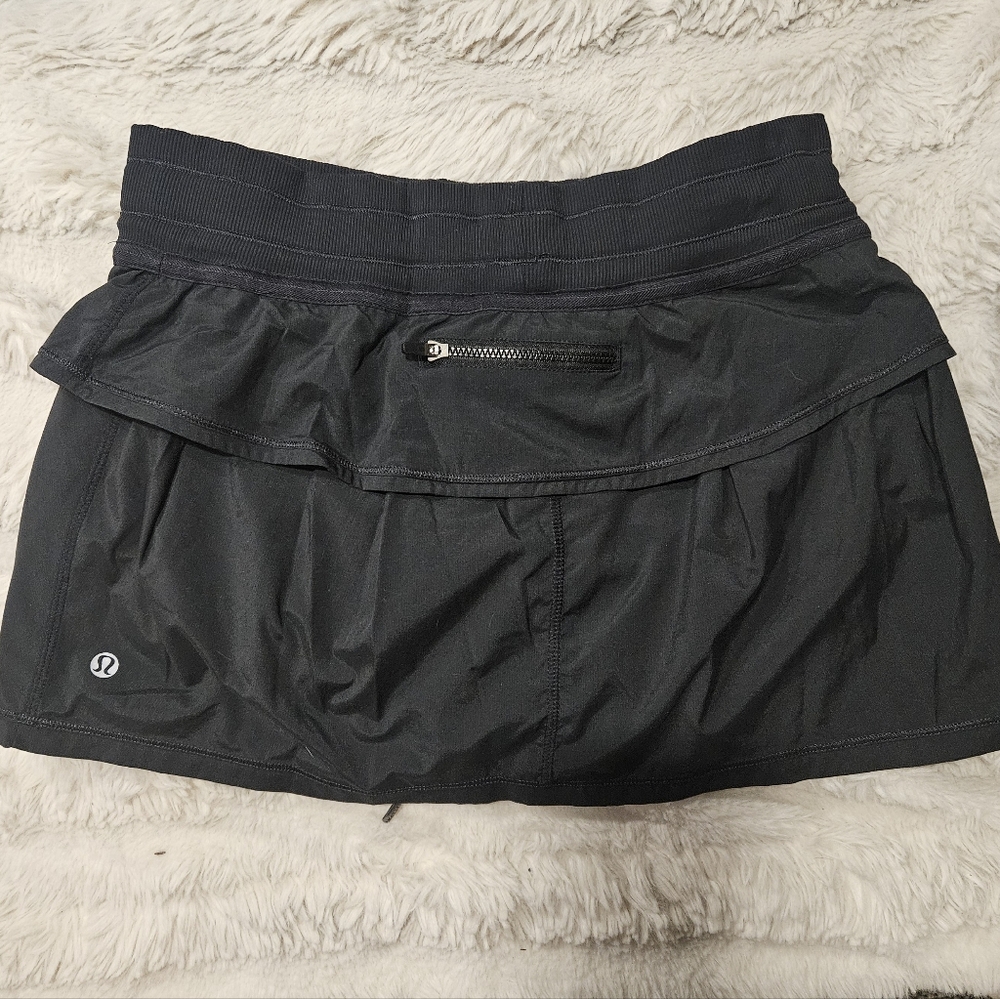 Lululemon Pace Rival Skirt - Black - Size 6 - Tall/Long Length - Picture 3 of 6
